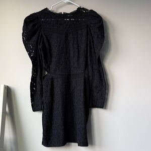 Elegant Black Lace Dress